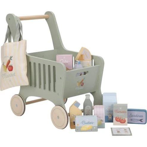 Little Dutch Houten Winkelwagen Groen LD2509