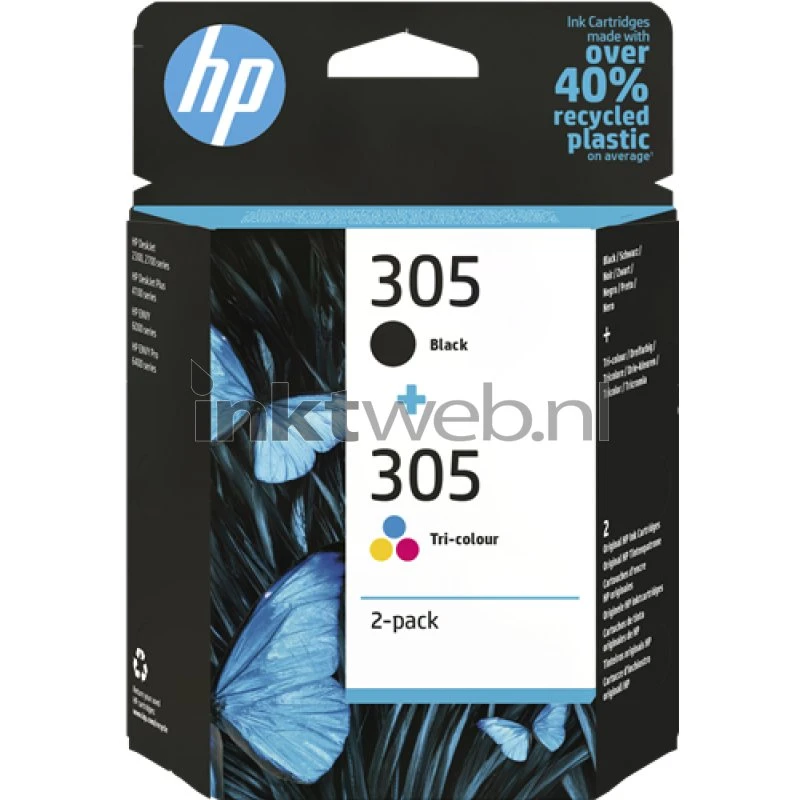HP 305 Multipack zwart + kleur (6ZD17AE)