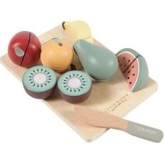Little Dutch Houten Snijfruit Set met Mes en Plank