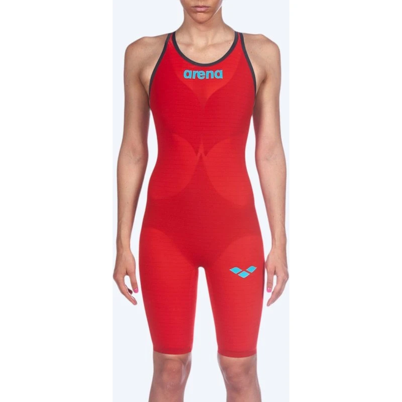 Arena Carbon Air 2 Powerskin Open Back Damesbadpak - Rood