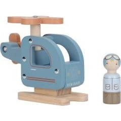 Little Dutch Houten Speelgoedhelikopter Blauw