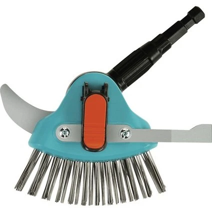 Gardena Combisysteem 3in1 Voegenkrabber Borstel Blauw