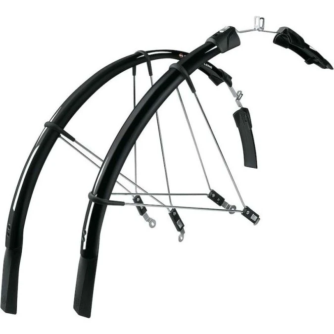 SKS Raceblade Long 28" 25mm spatbordset zwart