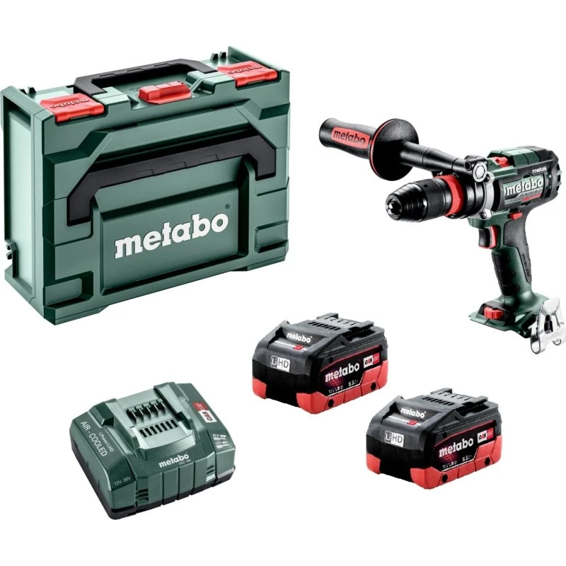 Metabo BS 18 LTX-3 BL Q I Metal 18V LiHD accu-boorschroefmachine set (2x 5,5Ah)