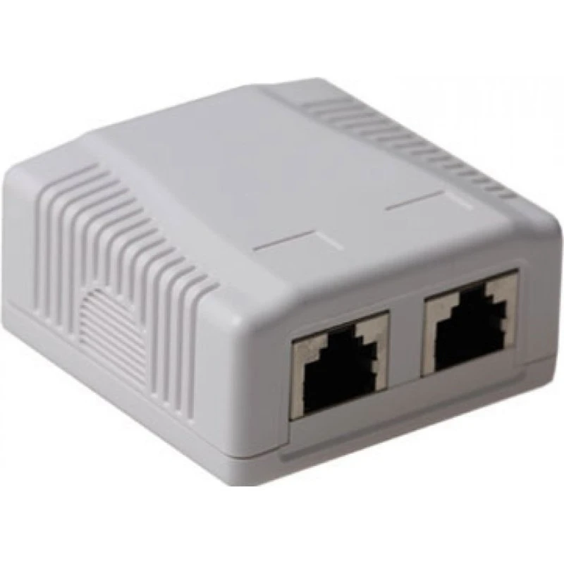Intronics FA7004 Modulaire opbouwdoos CAT6A Shielded 2-voudig