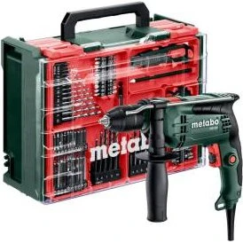 Metabo SBE 650 Set Klopboormachine met 78-delige mobiele werkplaats