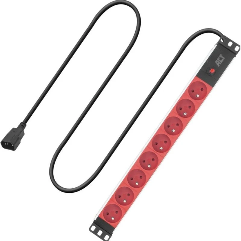 ACT PD3155 19" PDU Stekkerdoos - 8x Type E, 3m Kabel