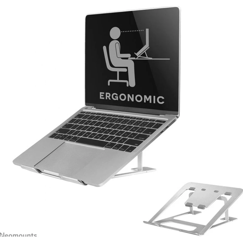Neomounts NSLS085SILVER Laptopstandaard - Zilver - Opvouwbaar