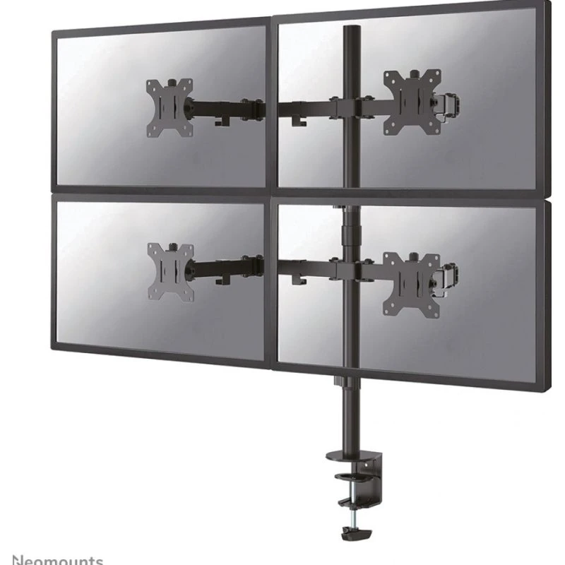 Neomounts FPMA-D550D4BLACK Monitor bureausteun voor 4 schermen