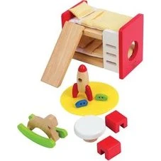 Hape Kinderkamer Set met Stapelbed en Speelgoed