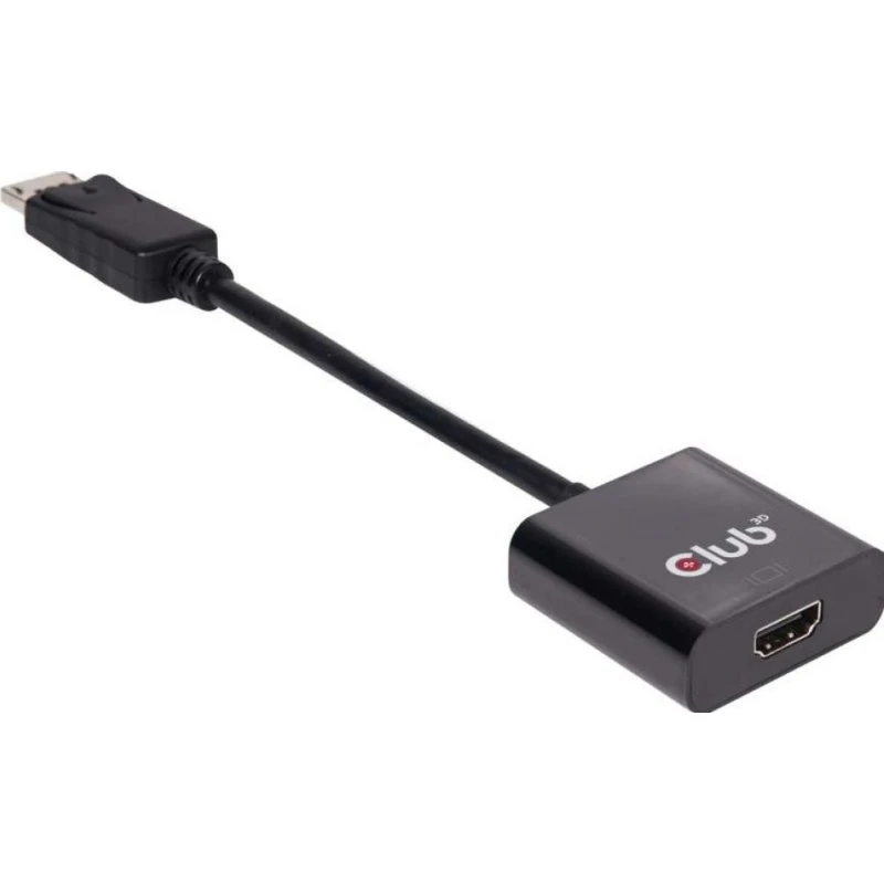 CLUB3D DisplayPort 1.2 naar HDMI 2.0 UHD Active Adapter - Zwart