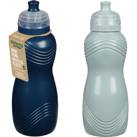 Sistema Renew Wave 600ml rPET drinkfles - Mint of Blauw