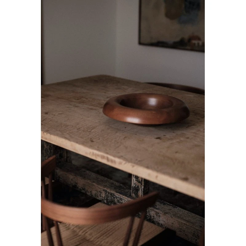 Audo Rond Bowl h 12,5 cm, beuken natuur