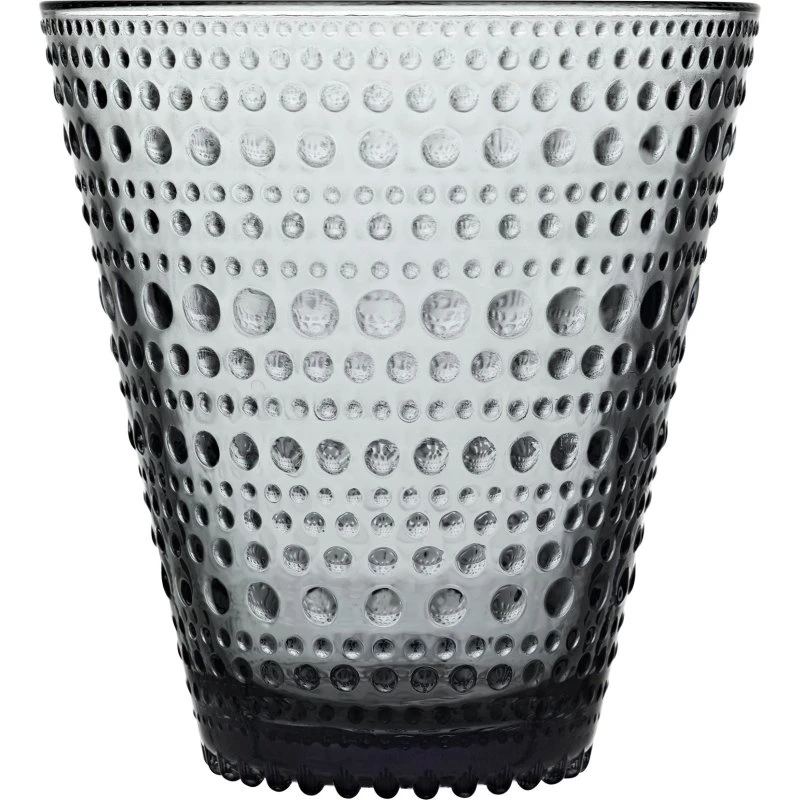 Iittala Kastehelmi Glas 30 cl Grijs Set van 2