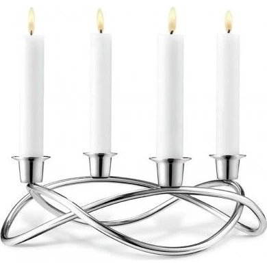 Georg Jensen Season Kandelaar in gepolijst roestvrij staal