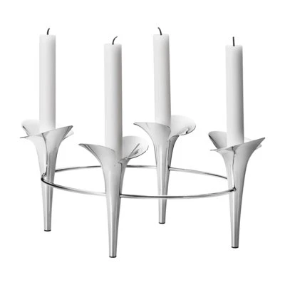 Georg Jensen Bloom Botanica Taper Kaarshouder RVS
