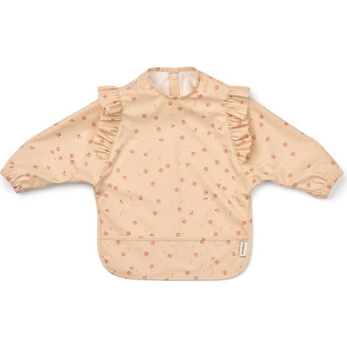 Liewood Merle Ruffle Cape Bib Mini Butterfly / Apple Blossom