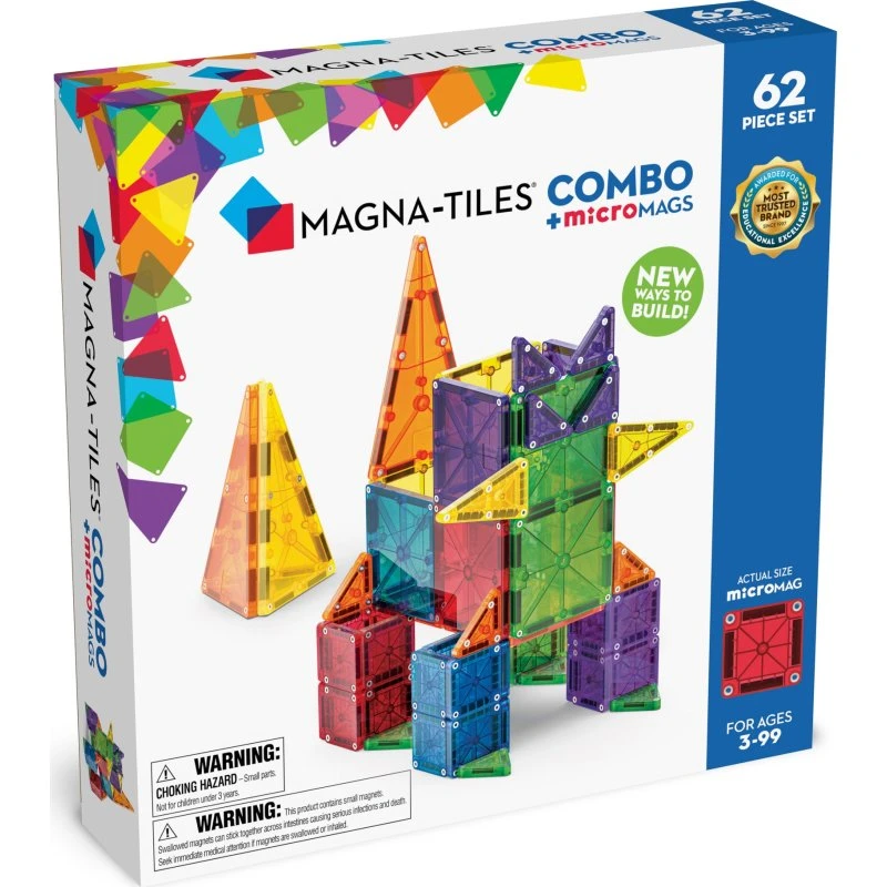 MAGNA-TILES® 62-stuks microMAGS Combo set