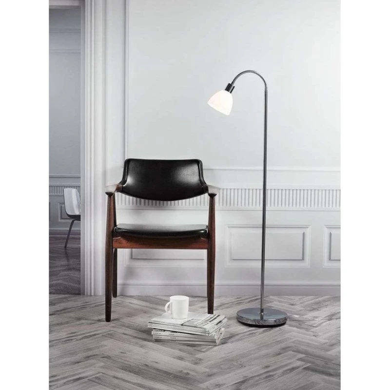 Nordlux Ray LED Vloerlamp - Chroom - Zilver