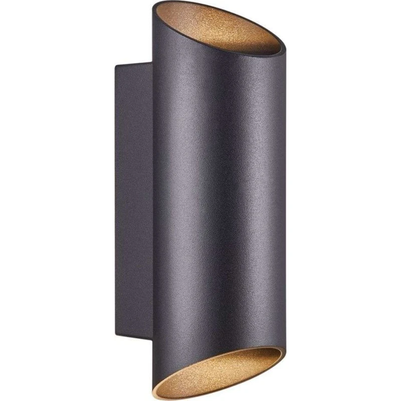 Nordlux Nico LED Wandlamp - Zwart - 2x GU10 - IP44