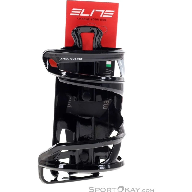 Elite Prism Bidonhouder Links - Zwart/Rood