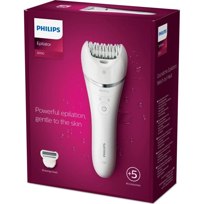 Philips Epilator Series 8000 BRE710/00 Wit
