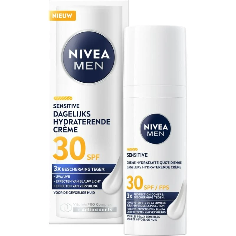 Nivea Men Sensitive Dagelijks Hydraterende Crème SPF30 50ml