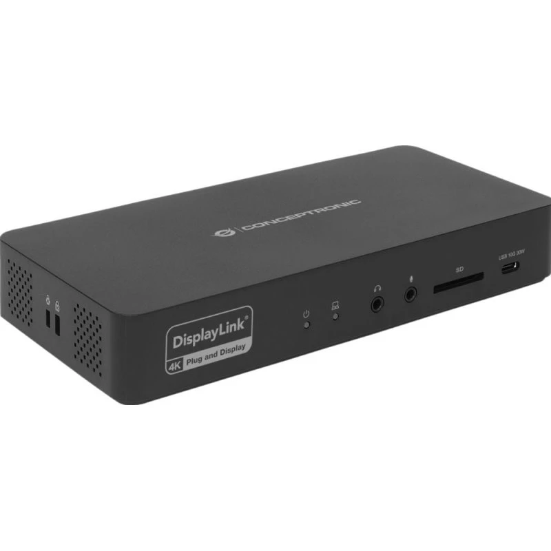 Conceptronic DONN31B USB-C Docking Station 17-in-1 Zwart