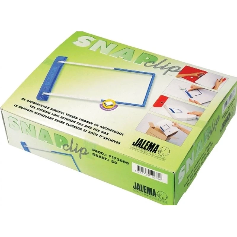 Djois Snapclip Bundelmechaniek Blauw - 50 stuks