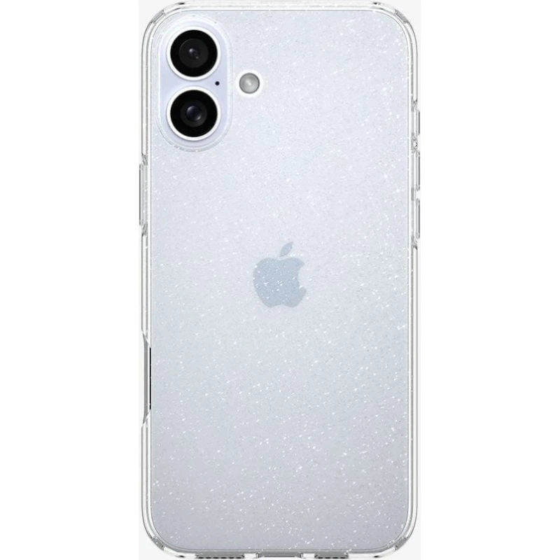 Spigen Liquid Crystal Glitter Hoesje voor Apple iPhone 16, Transparant