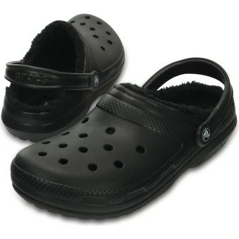 Crocs Classic Lined Clog Mat Zwart