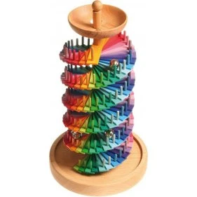 Grimm's Bouwset Knikkerbaan Regenboog 47 cm