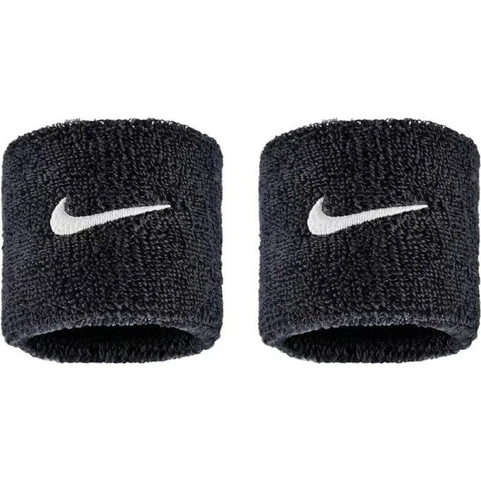 Nike Swoosh Classic Polsbandjes - 2-Pack - Zwart