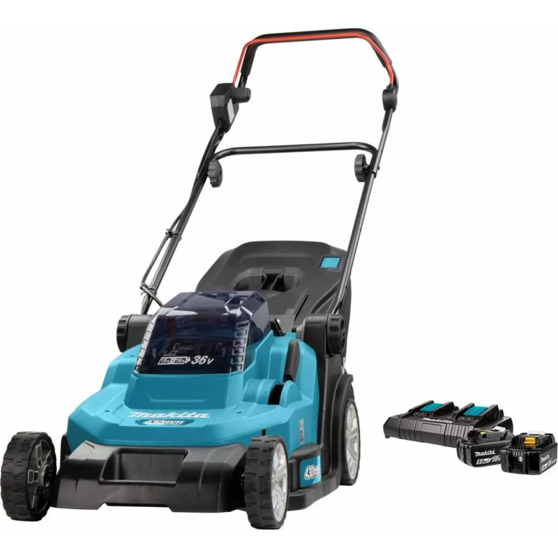 Makita DLM432CT2 Accu Grasmaaier 43 cm met 2x18V 5,0Ah Accu's