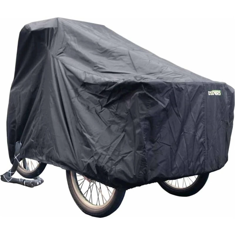 DS Covers Bakfietsbeschermhoes 3 wielen zwart 225x100x100 cm