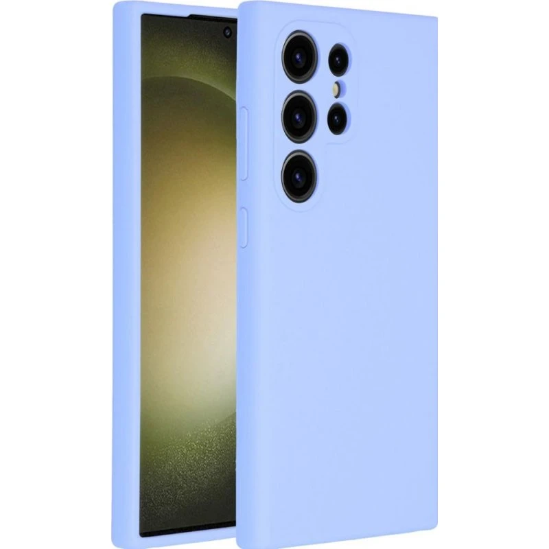 Accezz Liquid Silicone Backcover Samsung Galaxy S24 Ultra - Paars