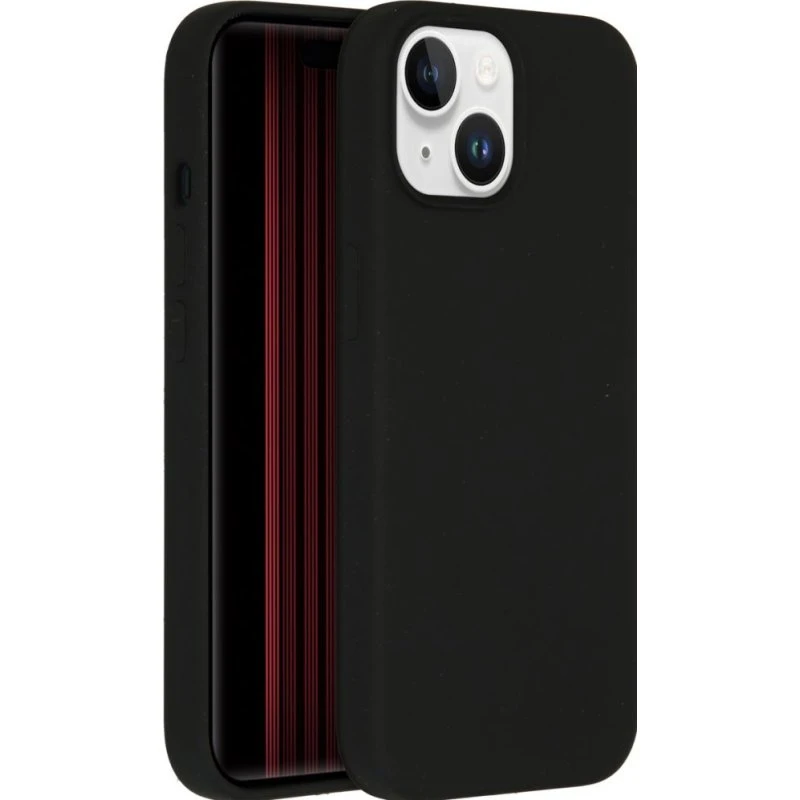 Accezz Liquid Silicone Backcover voor Apple iPhone 15 - Zwart