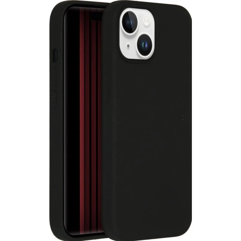 Accezz Liquid Silicone Backcover met MagSafe voor iPhone 15 - Zwart
