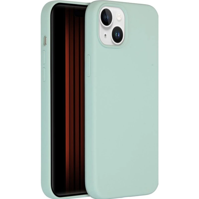 Accezz Liquid Silicone Backcover met MagSafe voor iPhone 15 Plus - Sky Blue