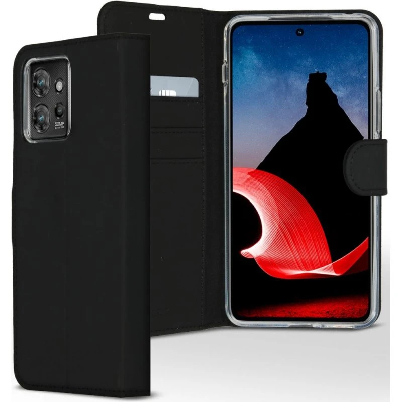 Accezz Wallet Softcase Bookcase voor Motorola ThinkPhone - Zwart