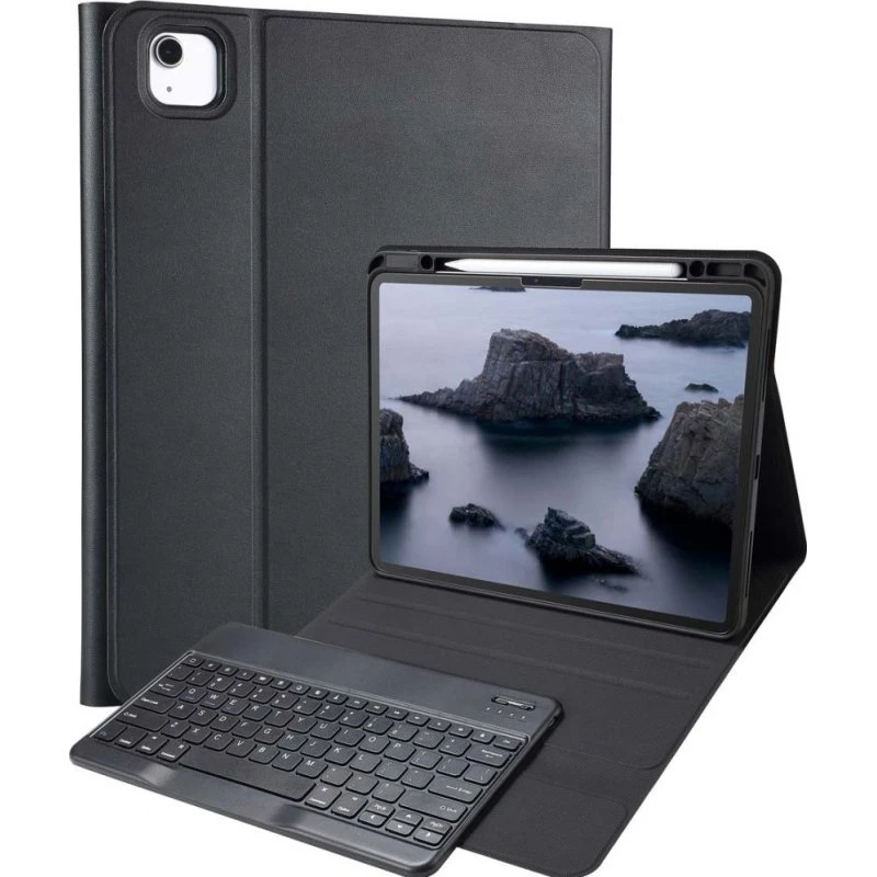 Accezz Bluetooth Keyboard Bookcase iPad Air 13 inch (2024-2026) - Zwart