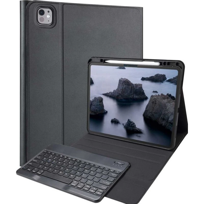Accezz Bluetooth Keyboard Bookcase iPad Pro 13 (2024/2025) M4/M5 - Zwart