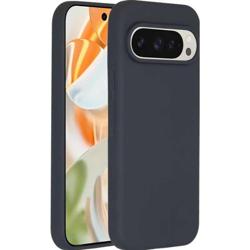 Accezz Liquid Silicone Backcover Google Pixel 9 / 9 Pro - Donkerblauw