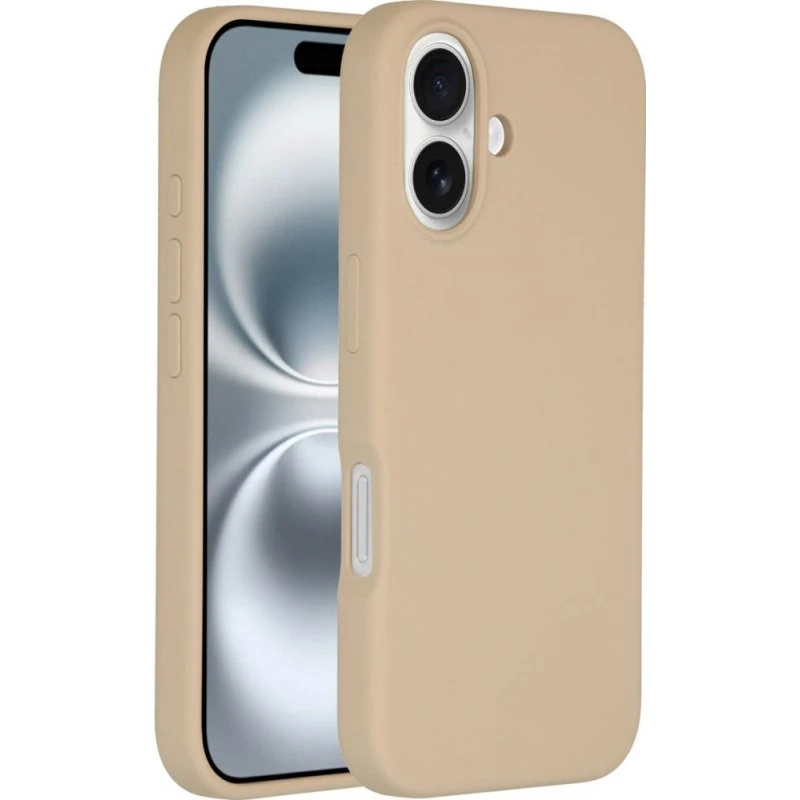 Accezz Liquid Silicone Backcover met MagSafe voor iPhone 16 - Stone