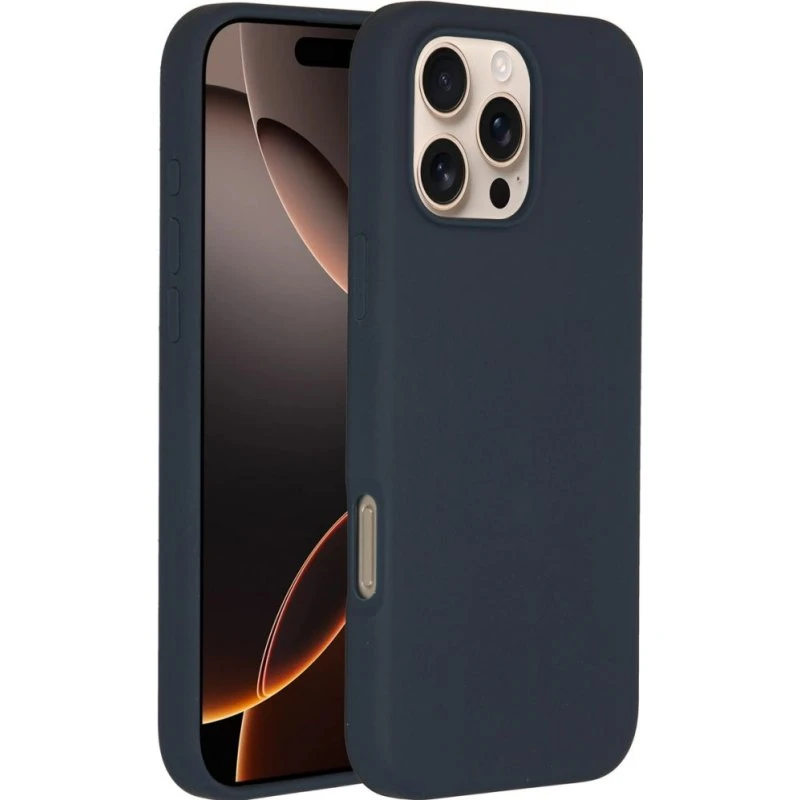 Accezz Liquid Silicone MagSafe Backcover iPhone 16 Pro Max - Donkerblauw