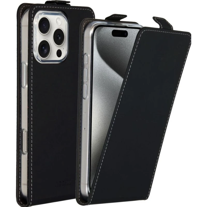 Accezz Flipcase voor Apple iPhone 16 Pro Max - Zwart