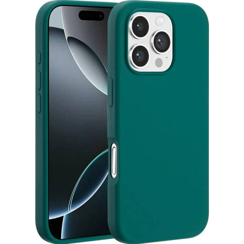 Accezz Liquid Silicone MagSafe Backcover iPhone 16 Pro Max - Forest Green