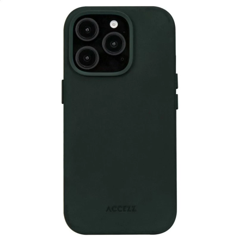 Accezz Vintage Leather MagSafe Backcover iPhone 16 Pro Max - Smokey Green