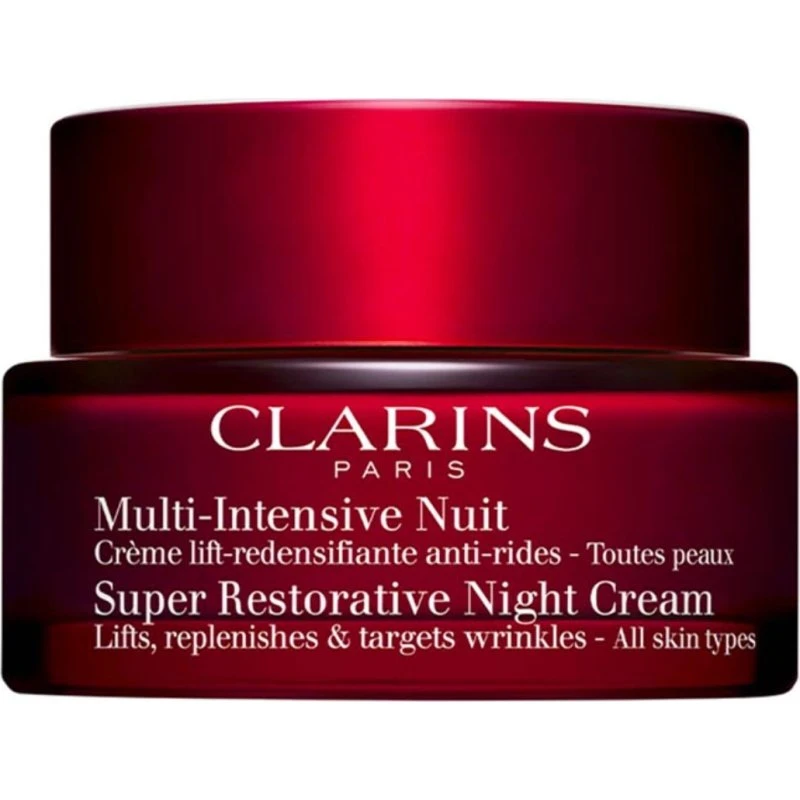 Clarins Super Restorative Nachtcrème – Verstevigend anti-aging voor huidverslapping na de menopauze