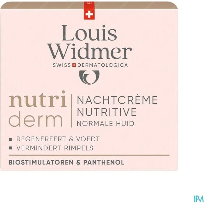 Louis Widmer Nutriderm Nachtcrème Nutritive Licht Geparfumeerd 50ml